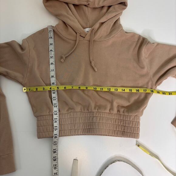 Talentless Cropped Boxing Hoodie Tan Hooded Sweatshirt S - Picture 8 of 8